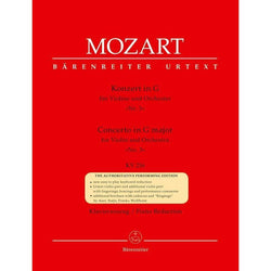 Mozart Violin Concerto No. 3 in G major K 216-Sheet Music-Barenreiter-Logans Pianos