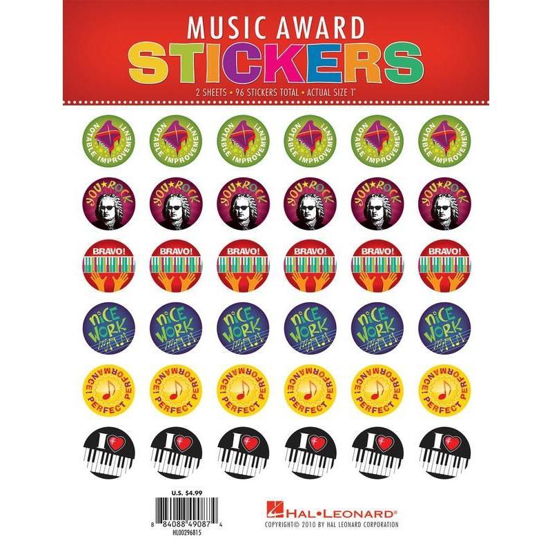 Music Award Stickers-Sheet Music-Hal Leonard-Logans Pianos