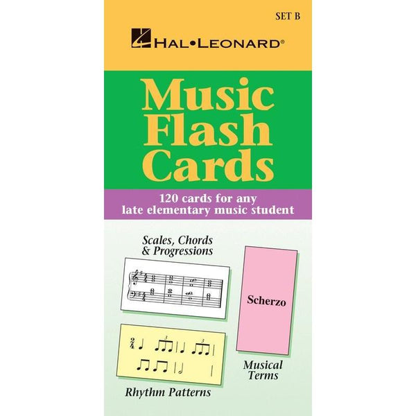 Music Flash Cards - Set B-Sheet Music-Hal Leonard-Logans Pianos