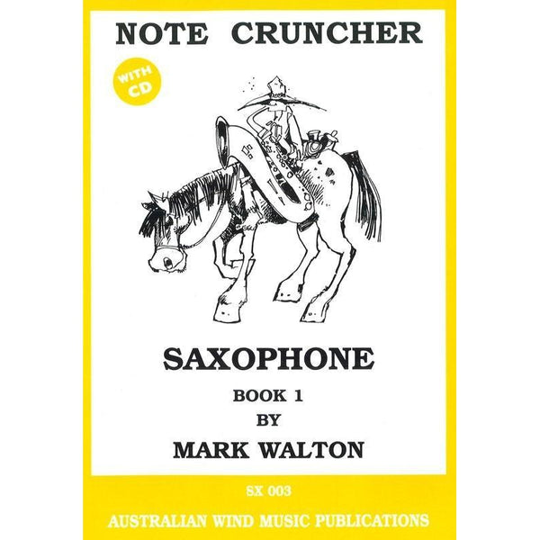 Note Cruncher For Saxophone Book 1-Sheet Music-Australian Wind Music Publications-Logans Pianos