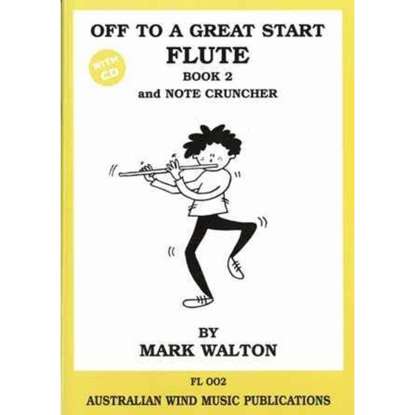 Off To A Great Start For Flute Book 2 And Note Cruncher-Sheet Music-Australian Wind Music Publications-Logans Pianos