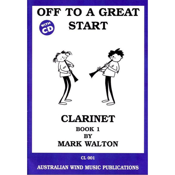 Off to a Great Start for Clarinet Book 1-Sheet Music-Australian Wind Music Publications-Logans Pianos