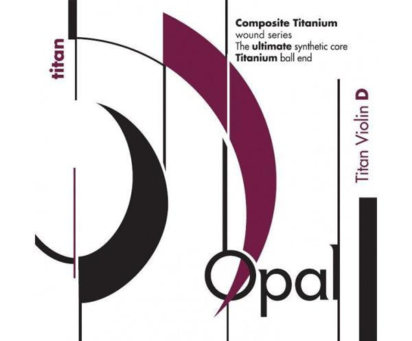 Opal Titan Nylon Violin Strings Coopersilver- Single D-Orchestral Strings-Opal-4/4-Logans Pianos