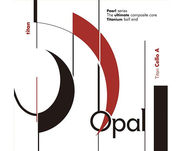 Opal Titan Steel Core Cello Strings with Titanium Ball - Single A-Orchestral Strings-Opal-4/4-Logans Pianos