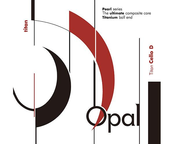 Opal Titan Steel Core Cello Strings with Titanium Ball - Single D-Orchestral Strings-Opal-4/4-Logans Pianos