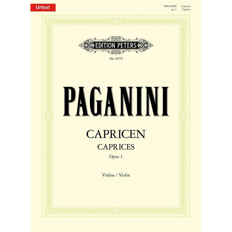 Paganini - 24 Caprices Op. 1-Sheet Music-Edition Peters-Logans Pianos