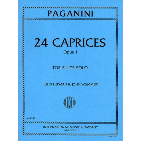 Paganini 24 Caprices Op. 1-Sheet Music-International Music Company-Logans Pianos