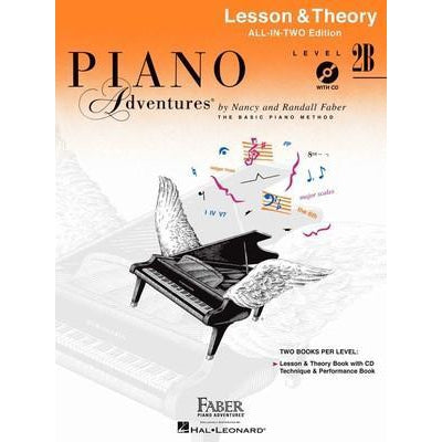 Piano Adventures 2B - Lesson & Theory-Sheet Music-Faber Piano Adventures-With CD-Logans Pianos