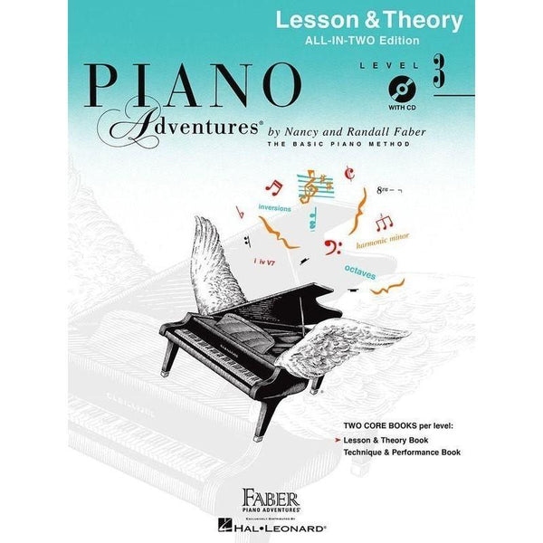 Piano Adventures 3 - Lesson & Theory-Sheet Music-Faber Piano Adventures-Book & CD-Logans Pianos