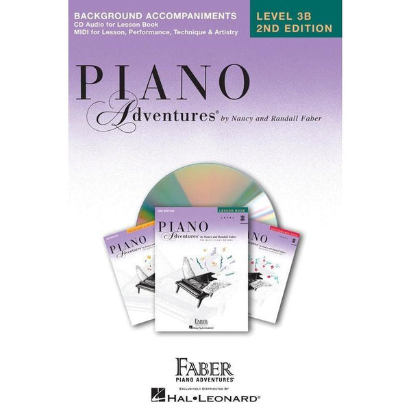 Piano Adventures 3B - Background Accompaniments-Sheet Music-Faber Piano Adventures-Logans Pianos
