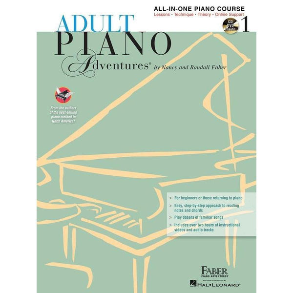 Piano Adventures Adult All-in-One - Lesson Book 1-Sheet Music-Faber Piano Adventures-Book & 2 CDs-Logans Pianos