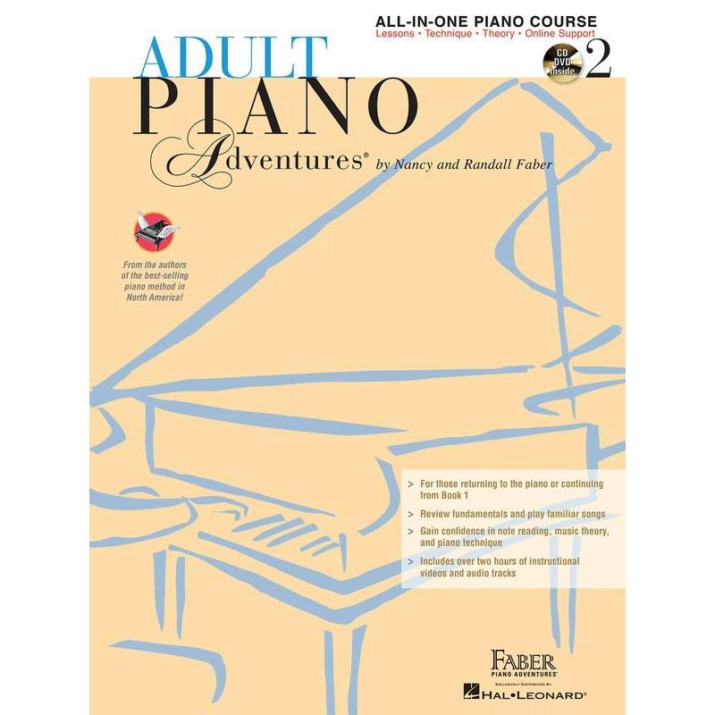 Piano Adventures Adult All-in-One - Lesson Book 2-Sheet Music-Faber Piano Adventures-Book & 2 CDs-Logans Pianos