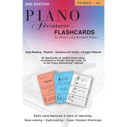 Piano Adventures Primer - 2A - Flashcards In-a-Box-Sheet Music-Faber Piano Adventures-Logans Pianos