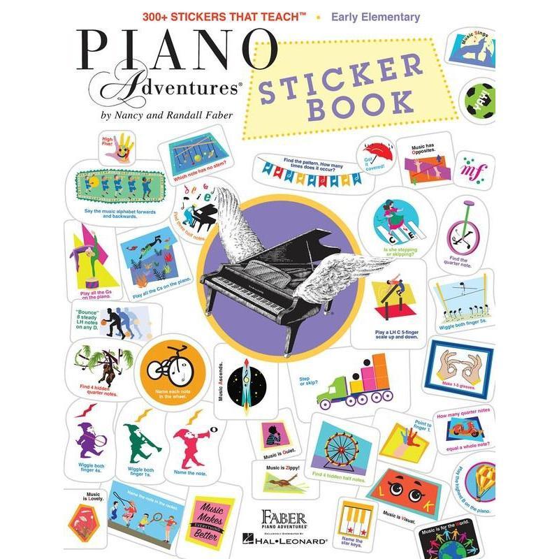 Piano Adventures - Sticker Book-Sheet Music-Faber Piano Adventures-Logans Pianos