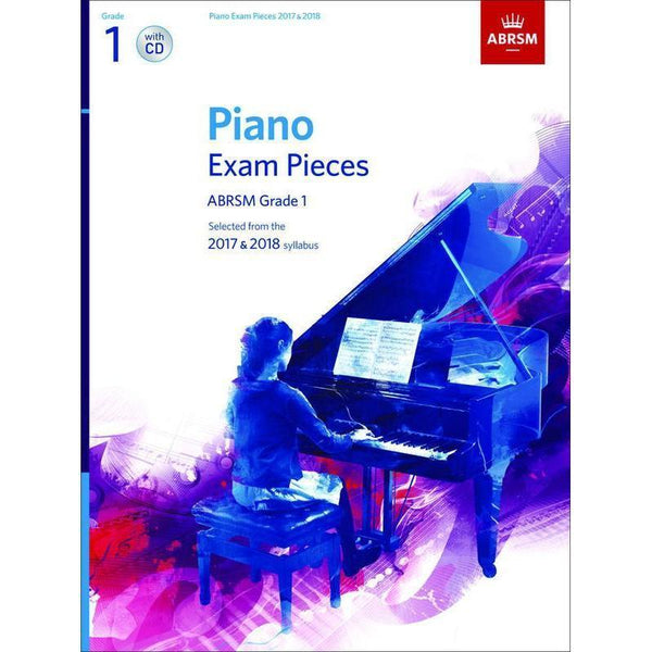 Piano Exam Pieces 2017 & 2018, Grade 1, with CD-Sheet Music-ABRSM-Logans Pianos