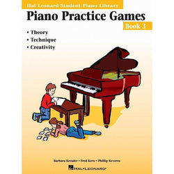 Piano Practice Games - Book 3-Sheet Music-Hal Leonard-Logans Pianos