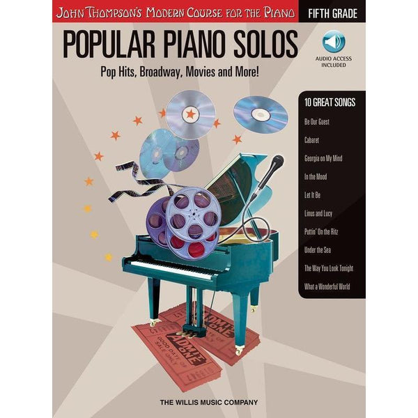 Popular Piano Solos Grade 5 - Book/Online Audio-Sheet Music-Willis Music-Logans Pianos