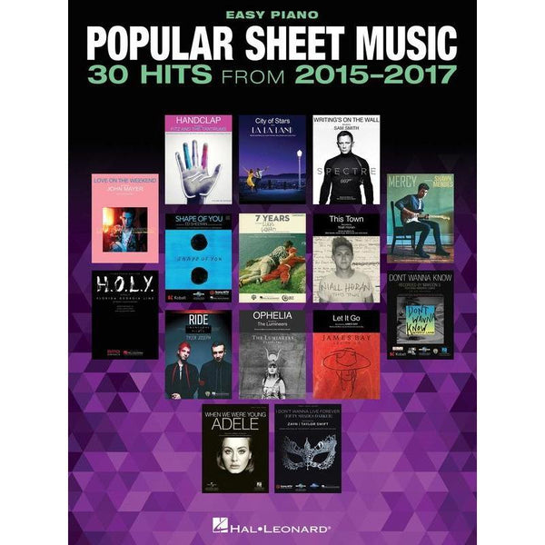 Popular Sheet Music - 30 Hits from 2015-2017-Sheet Music-Hal Leonard-Logans Pianos