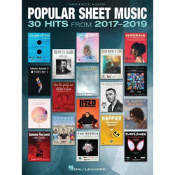 Popular Sheet Music - 30 Hits from 2017-2019-Sheet Music-Hal Leonard-Logans Pianos