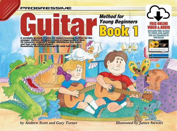 Progressive Guitar Method for Young Beginners Book 1 Book/OA-Sheet Music-Devirra-Logans Pianos