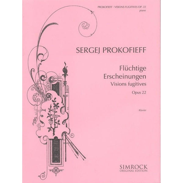 Prokofieff Visions Fugitives Op. 22-Sheet Music-Simrock-Logans Pianos