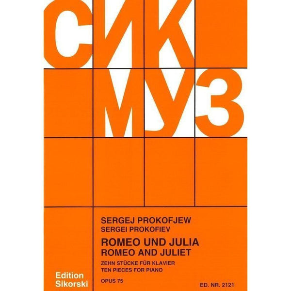 Prokofiev - Romeo and Juliet Op. 75-Sheet Music-Sikorski-Logans Pianos