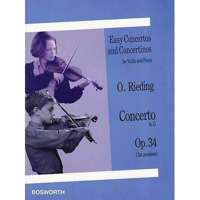 Rieding - Concerto in G major Op. 34-Sheet Music-Bosworth-Logans Pianos