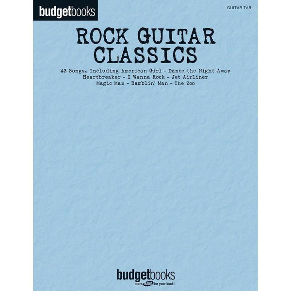Rock Guitar Classics - Budget Book-Sheet Music-Hal Leonard-Logans Pianos