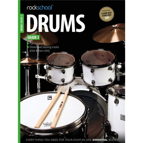Rockschool Drums Grade 3 2012-2018-Sheet Music-Rock School Limited-Logans Pianos