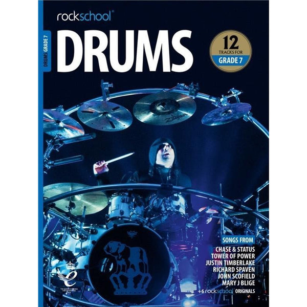 Rockschool Drums Grade 7 2018-2024-Sheet Music-Rock School Limited-Logans Pianos