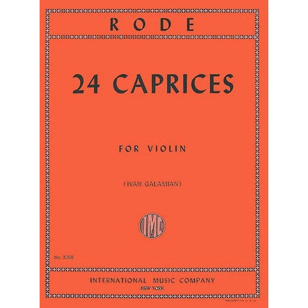Rode 24 Caprices-Sheet Music-International Music Company-Logans Pianos