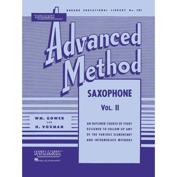 Rubank Advanced Method - Saxophone Vol. 2-Sheet Music-Rubank Publications-Logans Pianos