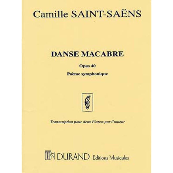 Saint-Saëns - Danse Macabre for Two Pianos-Sheet Music-Durand Editions Musicales-Logans Pianos