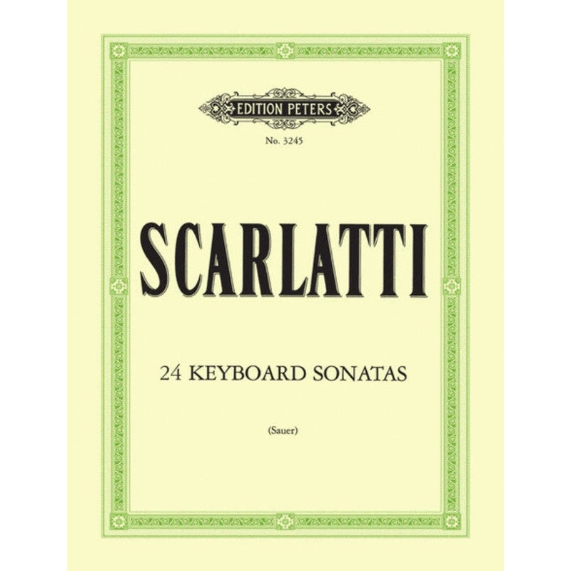 Scarlatti 24 Sonatas-Sheet Music-Edition Peters-Logans Pianos