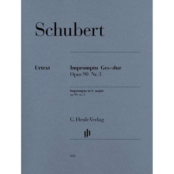 Schubert Impromptu G Flat Major Op. 90 No. 3 D 899-Sheet Music-G. Henle Verlag-Logans Pianos