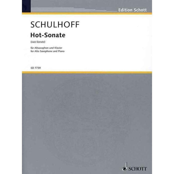 Schulhoff - Hot Sonata-Sheet Music-Schott Music-Logans Pianos