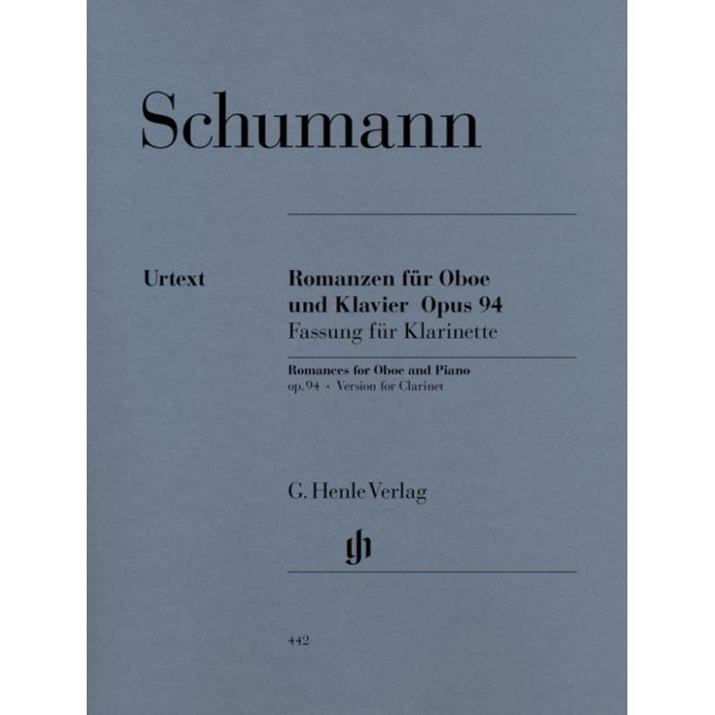 Schumann - 3 Romances Op. 94-Sheet Music-G. Henle Verlag-Logans Pianos