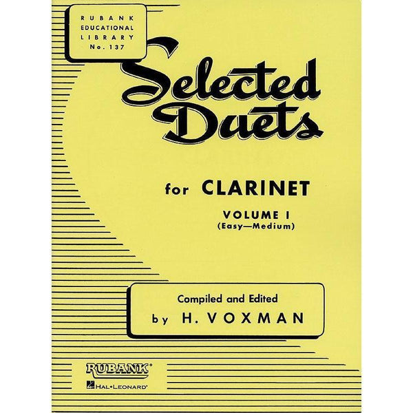 Selected Duets for Clarinet-Sheet Music-Rubank Publications-Logans Pianos