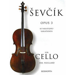 Sevcik Cello Studies Op 3 40 Variations-Sheet Music-Bosworth-Logans Pianos