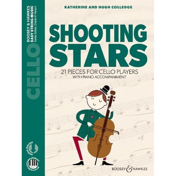 Shooting Stars Cello-Sheet Music-Boosey & Hawkes-Book/Piano Accompaniment +OLA-Logans Pianos