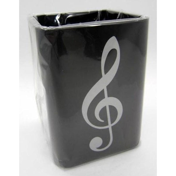 Silver Treble Clef Square Plastic Pen Holder-Sheet Music-Music Sales-Logans Pianos