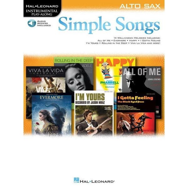 Simple Songs for Alto Sax-Sheet Music-Hal Leonard-Logans Pianos