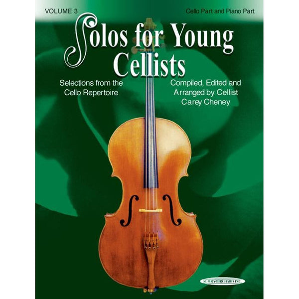 Solos for Young Cellists - Vol. 3-Sheet Music-Suzuki-Book & Piano Acc.-Logans Pianos