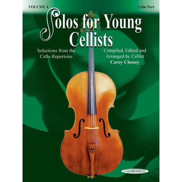 Solos for Young Cellists - Vol. 4-Sheet Music-Suzuki-Book & Piano Acc.-Logans Pianos