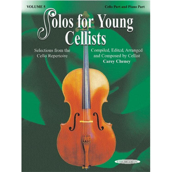 Solos for Young Cellists - Vol. 5-Sheet Music-Suzuki-Book & Piano Acc.-Logans Pianos