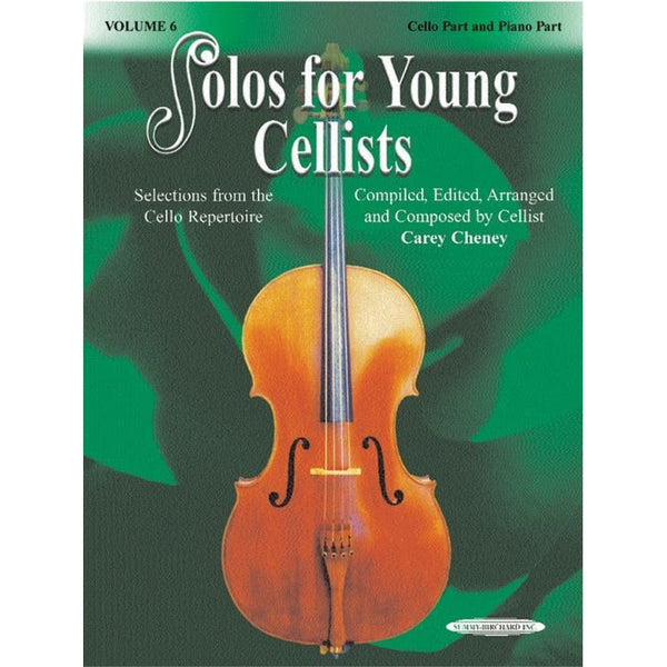 Solos for Young Cellists - Vol. 6-Sheet Music-Suzuki-Book & Piano Acc.-Logans Pianos