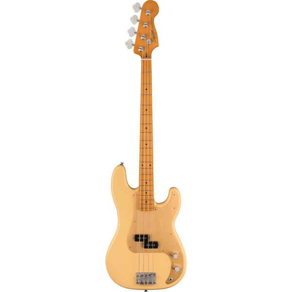 Squier 40th Anniversary Precision Bass Vintage Edition-Guitar & Bass-Squier-Olympic White-Logans Pianos