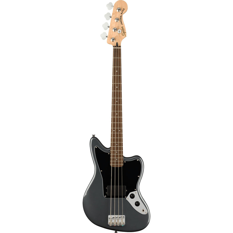 Squier Affinity Jaguar Bass H-Guitar & Bass-Squier-Maple-Black-Logans Pianos