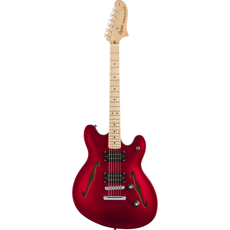 Squier Affinity Starcaster Electric Guitar-Guitar & Bass-Squier-Candy Apple Red-Logans Pianos