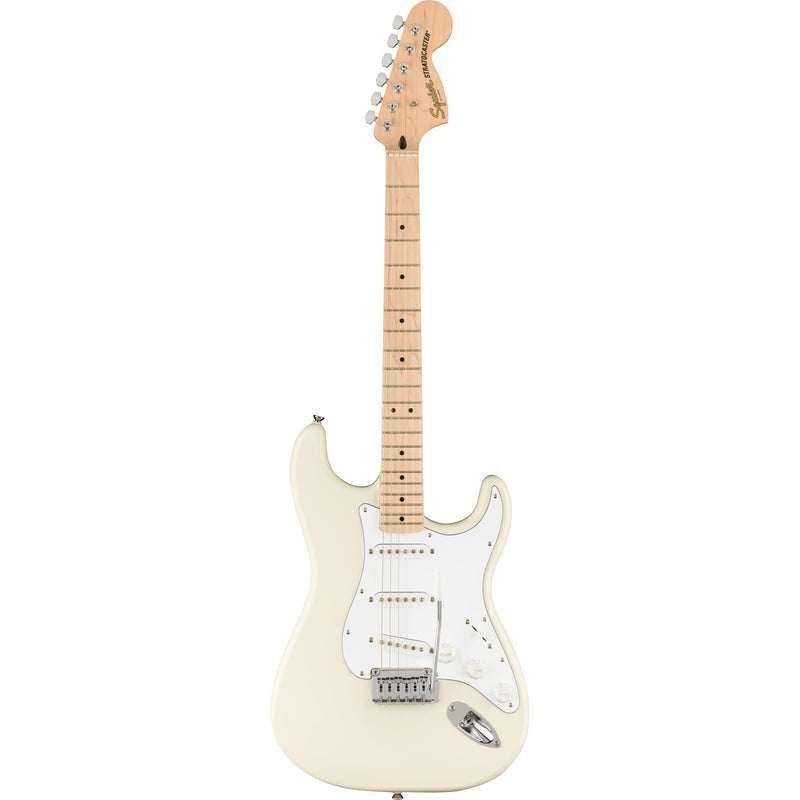 Squier Affinity Stratocaster Electric Guitar-Guitar & Bass-Squier-Maple-Black-Logans Pianos